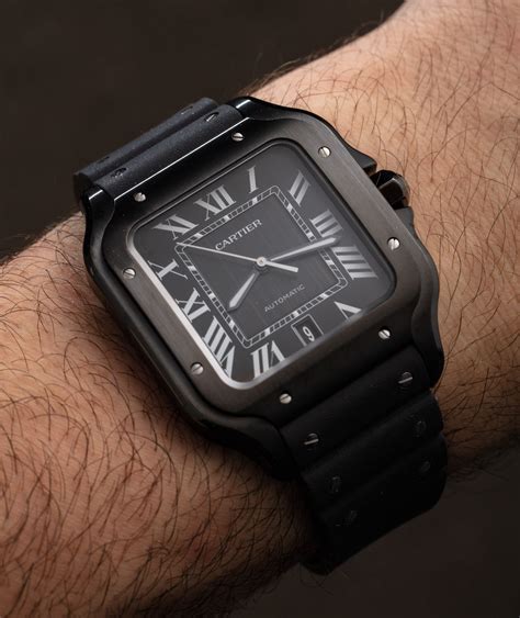 black cartier watch